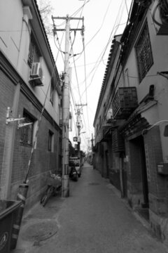老北京 黑白照片 北京風(fēng)光