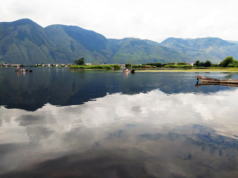云南洱海山水美景