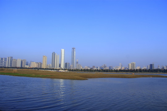 長沙河西湘江風光帶