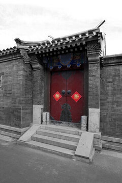 老北京 黑白照片
