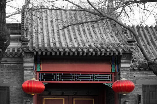 老北京 黑白照片 北京風(fēng)光