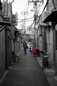 老北京 黑白照片 北京風(fēng)光