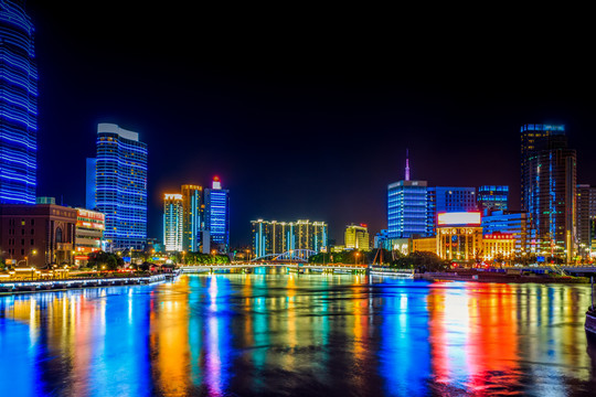 寧波三江口夜景