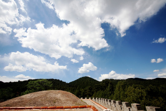 藍(lán)天白云 天空 遠(yuǎn)山