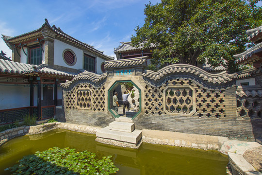 中式圍墻花墻子 濰坊十笏園