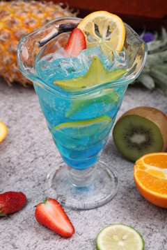 飲品 飲料 藍(lán)色飲品
