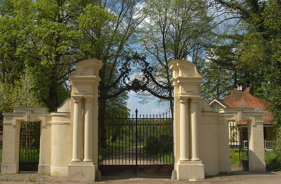 到公園入口門jenisch漢堡