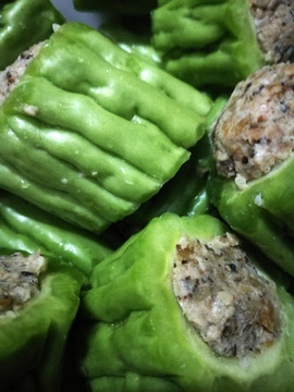 客家農家菜釀苦瓜