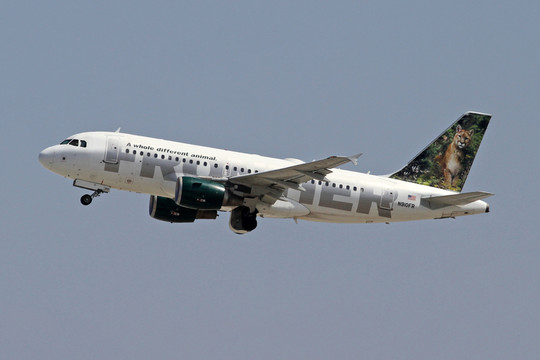 美國(guó)邊疆航空 飛機(jī)起飛
