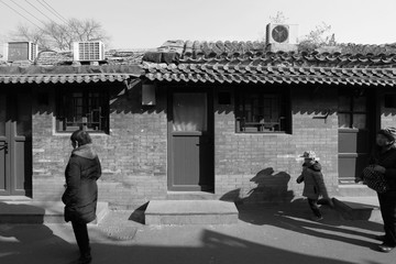 老北京 黑白照片