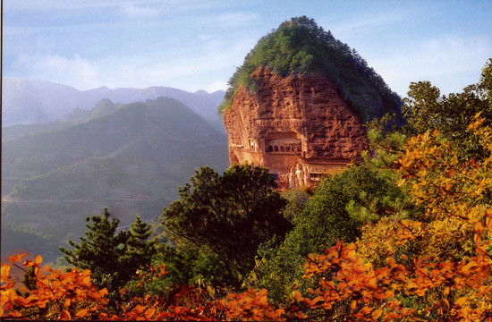 麥積山秋色