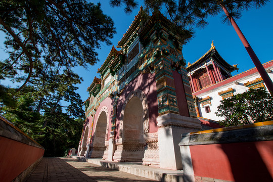 北京香山公園 昭廟琉璃牌樓
