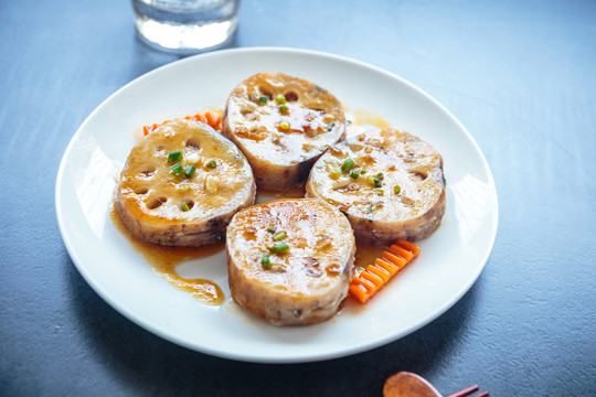 煎釀蓮藕片