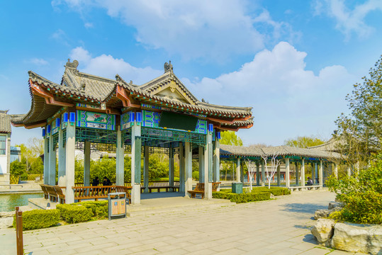 濟(jì)南大明湖風(fēng)光