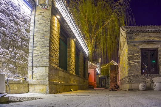 濟南老街夜景
