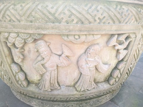 石魚池雕刻