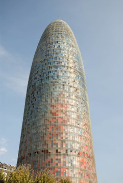 大廈（Torre Agbar）在巴塞羅那