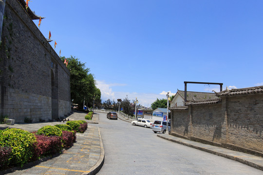 云南大理古城 雙鶴門 街景