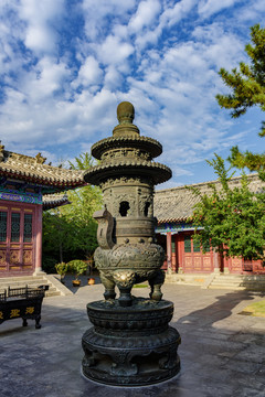 二龍戲珠銅鼎