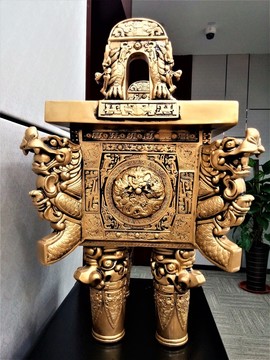 鼎 銅鼎 房頂 金鼎