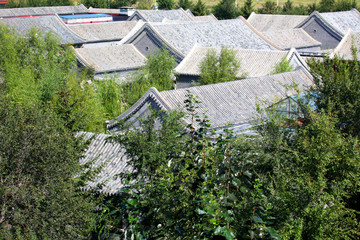四合院 青磚 灰磚 磚墻 墻面