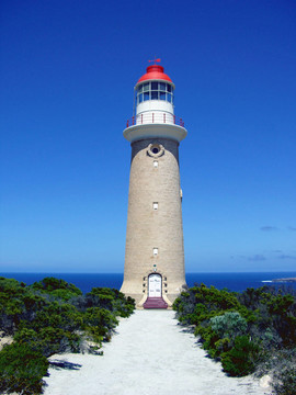 在Cape de coudiac燈塔