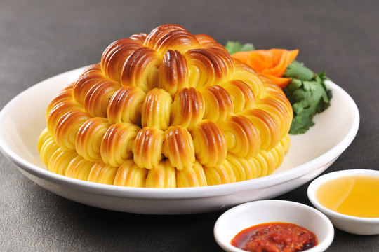 西北烤花饃