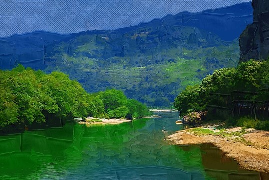 風景抽象畫