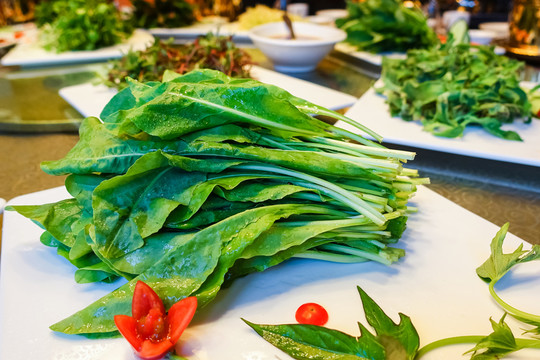 餐桌上的板藍根菜