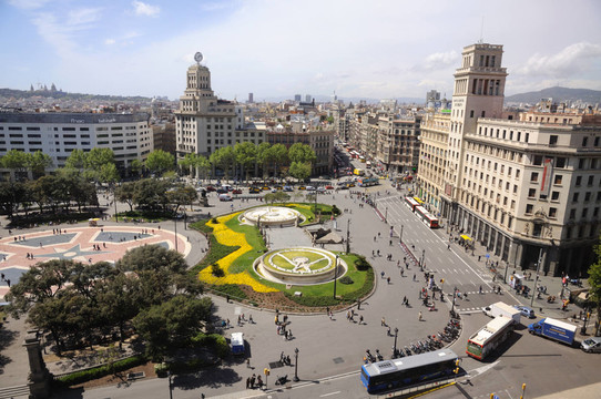 Catalunya廣場(chǎng)在巴塞羅那
