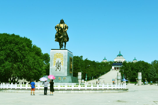 成吉思汗公園遠眺