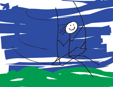 blue