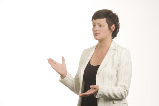 女商人在解釋