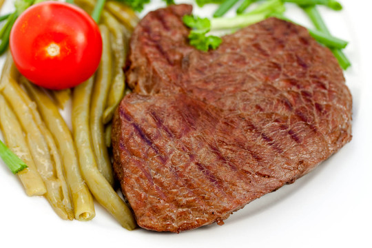 烤牛肉（沙朗牛排）青豆