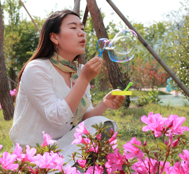 吹泡泡