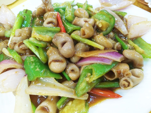 尖椒炒魚肚