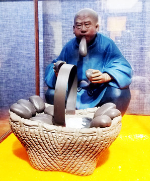 吹糖藝人 雕塑