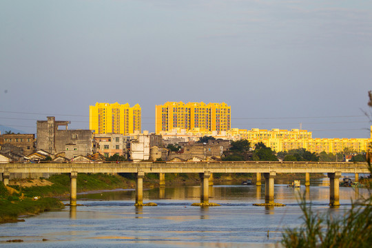 橋 夕陽