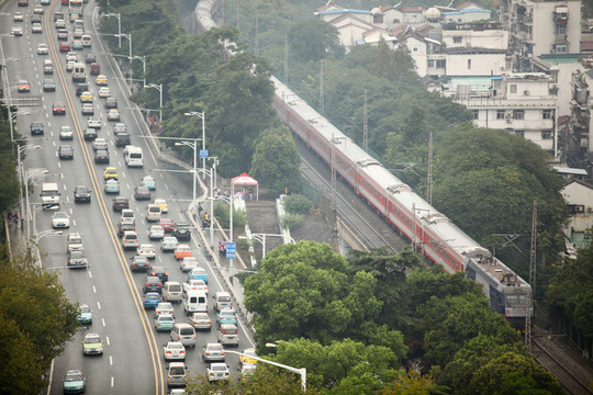 湖北 武漢 黃鶴樓 楚河漢街