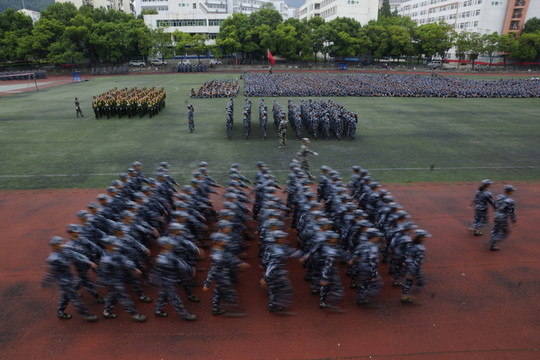 軍訓匯報表演