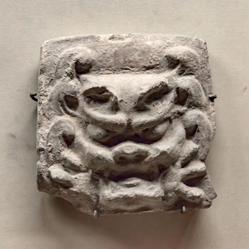 獸面紋方磚