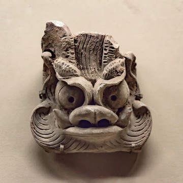 獸面紋方磚