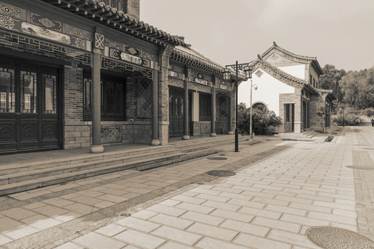 仿古建筑復(fù)古老照片