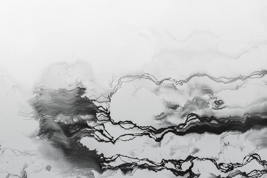 水墨線條黑白背景 無分層