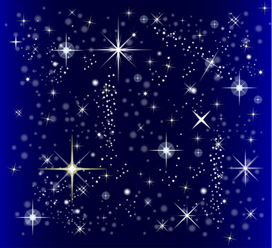 深藍色星星背景