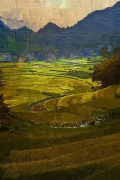 田園抽象畫