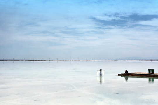 茶卡鹽湖