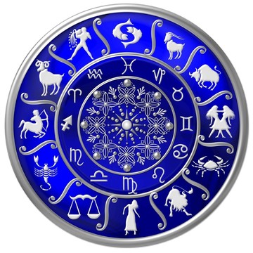 黃道星座的藍(lán)色星象輪