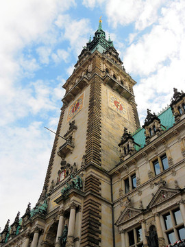 在漢堡rathausturm
