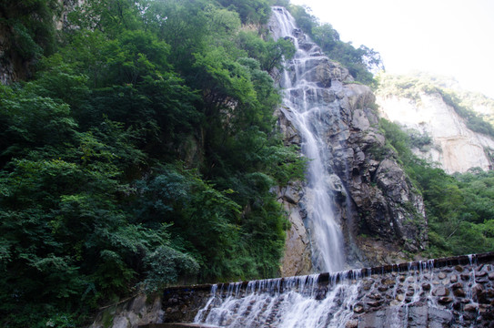 瀑布 秦嶺 太白山 冰川遺跡
